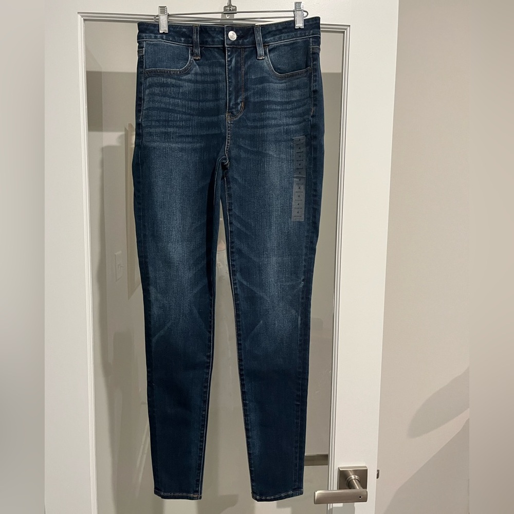 WOMENS AMERICAN EAGLE SUPER HI RISE JEGGINGS SIZE 4 NWT - Picture 3 of 4